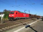 G�terzug 62942 durchf�hrt den Bahnhof Weiterstadt am 05.Sept.2013