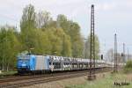 185 524 mit G�terzug kommend aus Heiterblick ri Mockau im Bf Leipzig-Thekla