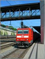 Die DB 185 136-9 in Spiez.