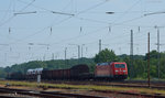 185 317 bei der Durchfahrt durch Darmstadt-Kranichstein am 28.05.2016