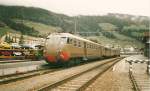 Im italienischen Grenzbahnhof Innichen stand dieser ALe 840 der nach Franzesfeste fuhr.