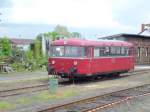 Dieser Uerdinger stand abgestellt bei den Bahnwelttagen 2013 