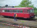 Dieser Uerdinger stand bei den Bahnwelttagen 2013 abgestllt
