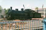 Die G8 4981(Eisenbahnmuseum Darmstadt) Mainz war am 11.Mai.2008 beim Bahnhofsfest in Königstein zu Gast.Hier steht sie zu Führerstandsmitfahrten bereit.(Gescannt)