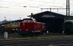 V 122 des Eisenbahnmuseum Darmstadt Kranichstein am 13.12.20144 auf dem Bahnhof Darmstadt Kranichstein
