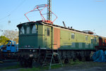 E16 08 in der Abendsonne des 05.05.2016 im Eisenbahnmuseum Darmstadt-Kranichstein