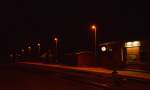 Blick auf den Bahnhof Neudorf am Abend des 25.10.2015