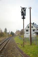 Ein altes Signal vor Cranzahl am 27.10.2015