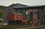 Der 943 1207-2 stand aufgebockt am 30.03.2016 in Oberwiesenthal