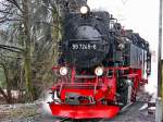 99 7245-6 auf dem Wege zum Wasser fassen  in Drei Annen Hohne am 11.