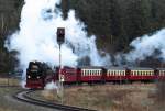 99 7245-6 bei der Ausfahrt aus Drei Annen Hohne am 10.Jan.2014