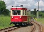 187 001-3 nach dem durchfahren der Kehrschleife bei Stiege zur Weiterfahrt in Richtung Eisfelder Thalm�hle am 24.