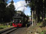 99 7247-7 fährt mit P 8940 aus Schierke am 13.08.2014 aus