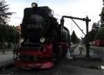 99 7245-6 stand am 13.08.2014 am Wasserkran in Drei-Annen-Hohne