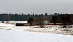 Mit meiner neuen Kamera der Nikon D 3200 ging es am 6.1.2015 in den Harz.Mit dem 55-200 Objektiv gelang mir diese Aufnahme von 99 7245-6 und P 8904 vor Benneckenstein.