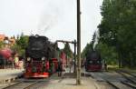 99 7235-7 und 99 7232-4 in Drei-Annen-Hohne am 12.08.2015