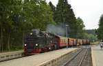 99 7232-4 bei der Einfahrt mit N 8922 in Drei-Annen-Hohne am 12.08.2015