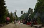 99 7247-2 kurz nach der Einfahrt mit N 8937 in Drei-Annen-Hohne am 12.08.2015.