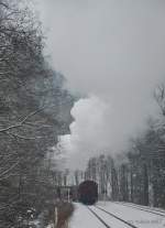 Ausfahrt des N 8904 aus Eisfelder Talmühle am 04.01.2015