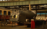 In der Richthalle des DLW Meiningen stand am 02.04.2016 der Kessel der 99 7232-4