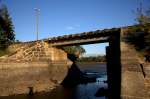 Kein Viadukt,aber eine Br�cke �ber den Dippelsdorfer Teich.