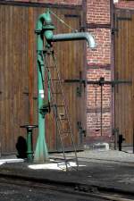 ein funktionsf�higer und  t�glich genutzter Wasserkran in Radeburg.