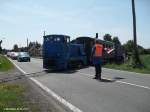 Am 04.06.2011 f�hrt Lok 35 mit ihrem Personenzug aus Benndorf in die Kreuzungsstation Siersleben ein.