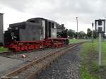 Die nach einem Unfall auf der L��nitzgrundbahn neuaufgebaute Lok 20 der Mansfelder Bergwerksbahn wurde am 19.08.2011 auf den heimischen Gleisanlagen wieder eingeweiht.
