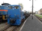 Am 17.04.2011 steht Lok 35 in Benndorf mit einem gemischten G�terzug zur Abfahrt in Richtung Hettstedt-Kupferkammerh�tte bereit.