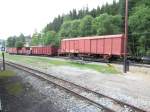 Diese G�terwagen standen am 13.Juli.2013 in Schl�ssel abgestellt