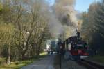 99 1590-1 kurz hinter Schmalzgrube am 24.10.2015
