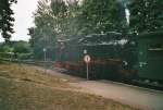 99 787 stand im Jahr 2008 im Bahnhof Binz(Gescannt)
