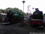 R�BB Mh 53(99 4633) (Ersatz-2-Lok) f�r den Personenzug Putbus Lauterbach Mole & 99 4802 im BW Putbus am 10.7.13
