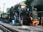 Auch 99 1782 mu�te,am 02.August 2013,bei der gl�henden Hitze am G�hrener Wasserkran viel  trinken .