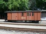 Gep�ckwagen Nr.28 vom R�gener Traditionszug,am 05.Juni 2013,in Putbus.
