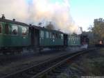 99 608 als P 101 mit ziel Ostseebad G�hren nei der Ausfahrt aus Putbus am 14.10.13 