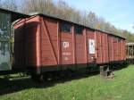 Vierachsiger GGw 97-43-52,am 31.Oktober 2013,in Putbus.