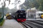 99 1784-0 bei der Einfahrt in G�hren am 15.Okt.2013 mit P 105