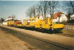 Gleisstopfmaschine und Skl am Binzer Kleinbahnhof Binz Ost(damalige Bezeichnung)