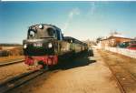 99 4802 noch im alten Bahnhof Binz vor dem Umbau.