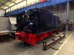 Der Tender der Rügen-Lok 99 4652 wartet auf ihre Lok im DLW Meiningen.