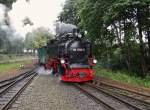 99 1782-4 (Rasender Roland) zu sehen am 14.07.14 bei der Einfahrt in Binz.