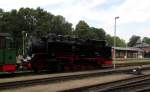 Die neue VII K der RüBB.Die 99 783 ist zwar schon seit dem Jahr 2000 auf der Insel Rüge,aber durch den Betreiber Wechsel 2008 von RüKB zu RüBB musste sie bis Juli.2014 auf dem