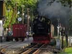 99 1781-6 rollt mit P 232 in den Bahnhof Baabe am 01.08.2014 ein.