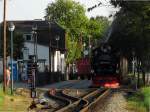 99 1781-6 stand am 01.08.2014 mit P 232 in Baabe.