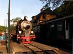 99 4011-5 stand am 01.08.2014 am Wasserkran in Göhren