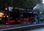 99 1782-4 stand am 01.08.2014 Abends am Wasserkran in Göhren