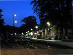 Der Bahnhof Göhren am Abend des 01.08.2014