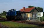 251 901-5 kurz nach ihrer Ankunft mit P 111 in Putbus am 02.08.2014
