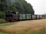 99 4011-5 rollt mit P 104 am 28.07.2014 durch die Felder bei Beuchow.Fotograf war mein Vater Stefan Marx.